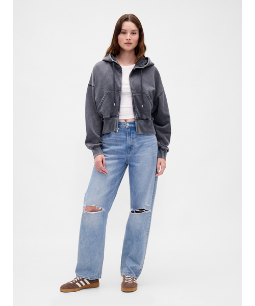 GAP(ギャップ)の「ヴィンテージソフト ジップアップ ウェッジパーカー(パーカー・レディース・ブラック/ネイビー/ブラウン/ピンク系その他/ワイン/レッド/キャメル/ブラウン系その他・XS/S/M/L/XL/XXS)」の18枚目の写真