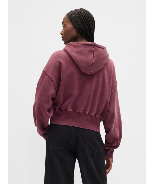 GAP(ギャップ)の「ヴィンテージソフト ジップアップ ウェッジパーカー(パーカー・レディース・ブラック/ネイビー/ブラウン/ピンク系その他/ワイン/レッド/キャメル/ブラウン系その他/レッド系その他2/イエロー/ヘザーグレー/ブラック系その他2/ブルー系その他2/ブラウン系その他2・XS/S/M/L/XL/XXS)」の17枚目の写真