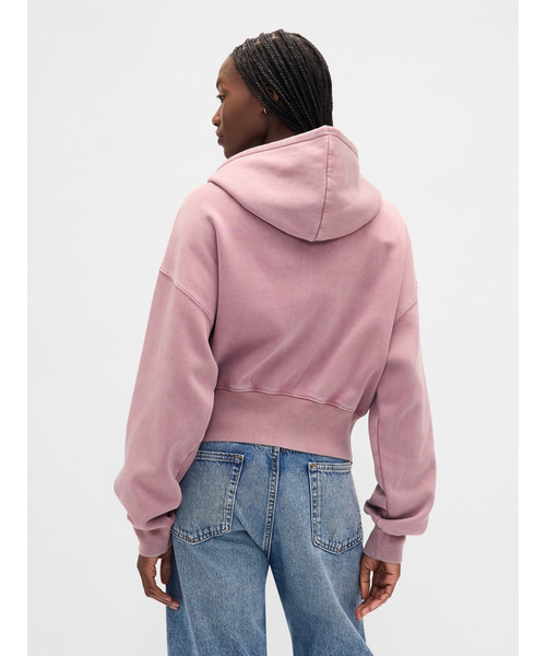 GAP(ギャップ)の「ヴィンテージソフト ジップアップ ウェッジパーカー(パーカー・レディース・ブラック/ネイビー/ブラウン/ピンク系その他/ワイン/レッド/キャメル/ブラウン系その他/レッド系その他2/イエロー/ヘザーグレー/ブラック系その他2/ブルー系その他2/ブラウン系その他2・XS/S/M/L/XL/XXS)」の20枚目の写真