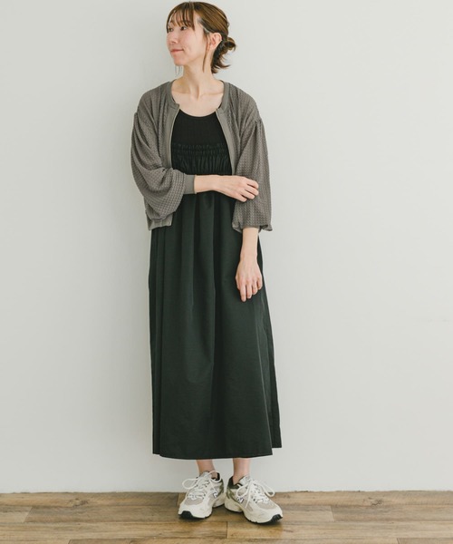 ITEMS URBANRESEARCH(アイテムズ アーバンリサーチ)の「ポコポコシアーブルゾン(ブルゾン・レディース・ブラック/カーキ/ベージュ・FREE)」の9枚目の写真