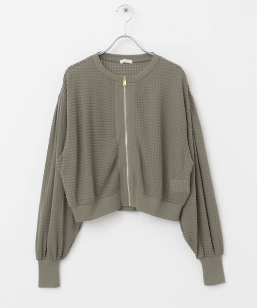 ITEMS URBANRESEARCH(アイテムズ アーバンリサーチ)の「ポコポコシアーブルゾン(ブルゾン・レディース・ブラック/カーキ/ベージュ・FREE)」の16枚目の写真