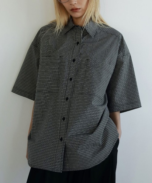 幸せなふたりに贈る結婚祝い anuke チェックオーバーシャツ/62510435 Shirts Over Check トップス
