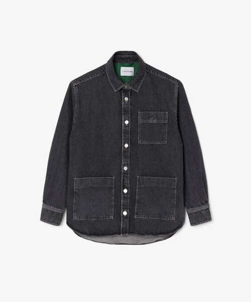LACOSTE(ラコステ)の「ウィメンズワーク デニムシャツジャケット / カバーオール(デニムジャケット・レディース・ブルー/グリーン/ブラック・38/36/34/40)」の10枚目の写真