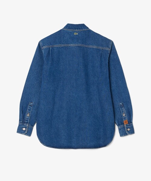LACOSTE(ラコステ)の「ウィメンズワーク デニムシャツジャケット / カバーオール(デニムジャケット・レディース・ブルー/グリーン/ブラック・38/36/34/40)」の18枚目の写真
