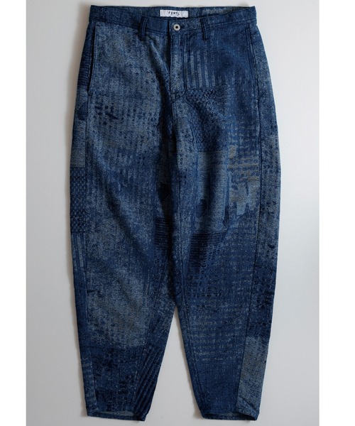 FDMTL/ファンダメンタル/BORO JAQUARD BONTAN PANTS RINSE