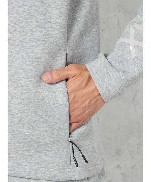 1piu1uguale3 RELAX（ウノピュウノウグァーレトレリラックス）の「1PIU1UGUALE3RELAXTRAININGPULLHOODIE（パーカー・メンズ・グレー/ブラック・LL/M/L）」の18枚目の写真