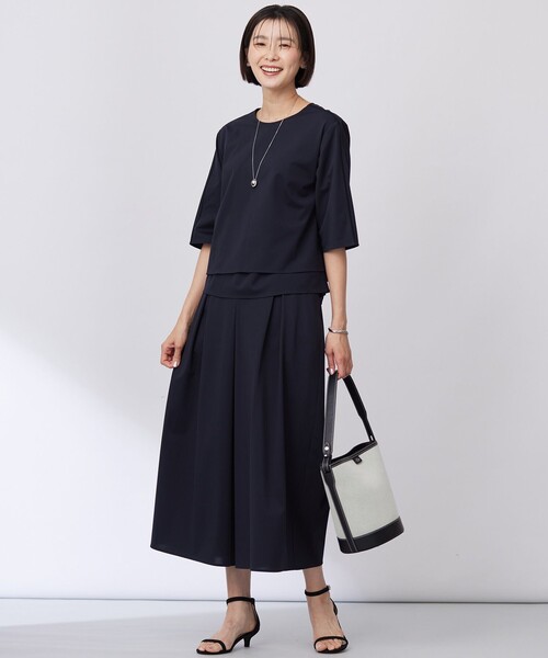 J.PRESS(ジェイプレス)の「【洗える】トリコットジャージー カットソー(Tシャツ/カットソー・レディース・ホワイト系/ネイビー系/ピンク系・T13/T15)」の10枚目の写真