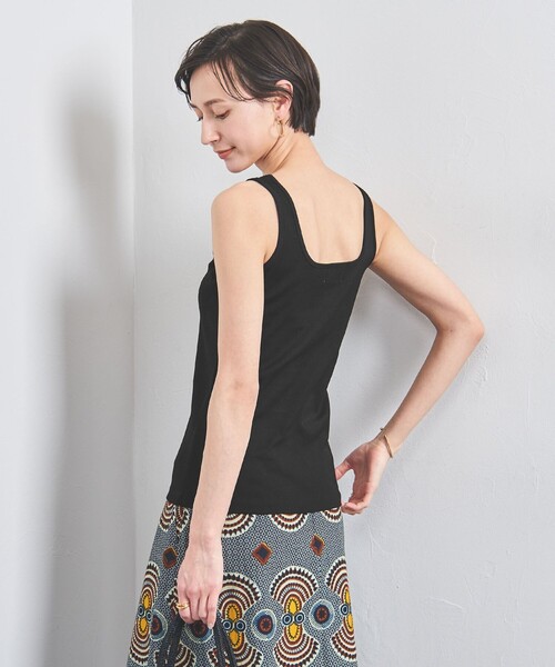 UNITED ARROWS（ユナイテッドアローズ）の「コットン スクエア タンクトップ（タンクトップ・レディース・ブラック/ホワイト・FREE）」の20枚目の写真