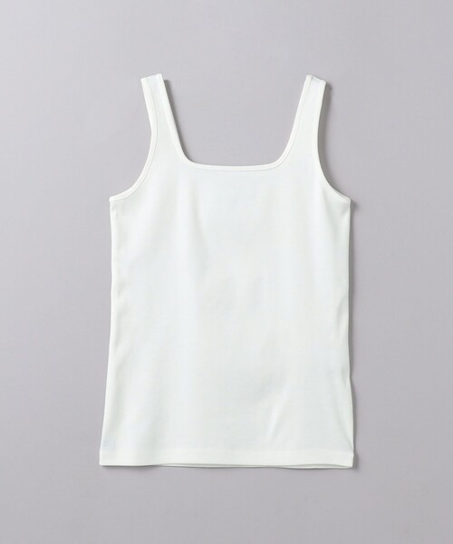 UNITED ARROWS（ユナイテッドアローズ）の「コットン スクエア タンクトップ（タンクトップ・レディース・ブラック/ホワイト・FREE）」の8枚目の写真