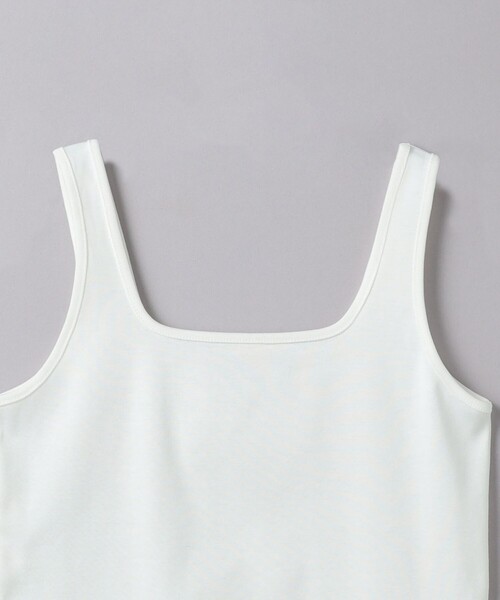 UNITED ARROWS（ユナイテッドアローズ）の「コットン スクエア タンクトップ（タンクトップ・レディース・ブラック/ホワイト・FREE）」の6枚目の写真