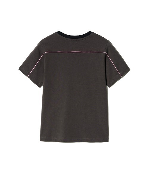 Kijun(キジュン)の「Kijun/キジュン Cycle Half Sleeve Top Tシャツ 夏物 夏服(Tシャツ/カットソー・レディース・チャコール/ライトベージュ・S/M/L)」の8枚目の写真