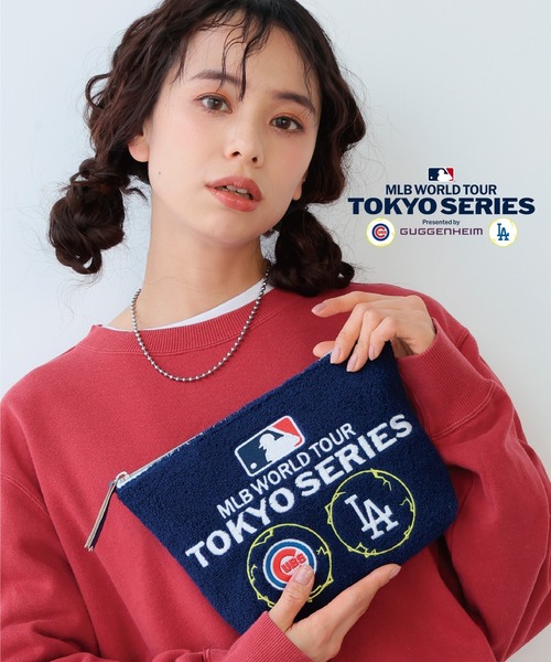 セール】MLB東京シリーズ さがら刺繍ポーチ（ポーチ）｜MLB