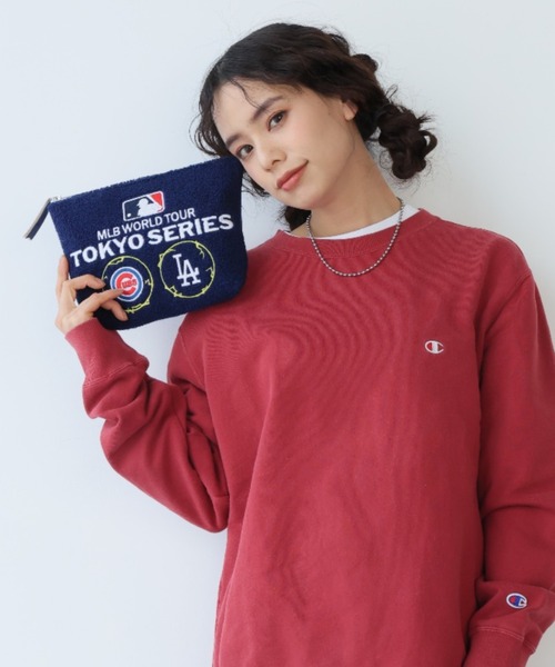MLB TOKYOSERIES レザーポーチ レザーポーチ ヤギ革 ゴールド ポーチ Bolso Mono 通販 4888823