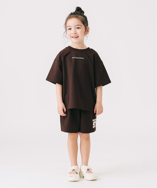B:MING by BEAMS(ビーミングバイビームス)の「【セットアップ対応】前後 2WAY Tシャツ(100~140cm)(Tシャツ/カットソー・キッズ・ブラウン/サックスブルー・120/130/100/140/110)」の5枚目の写真
