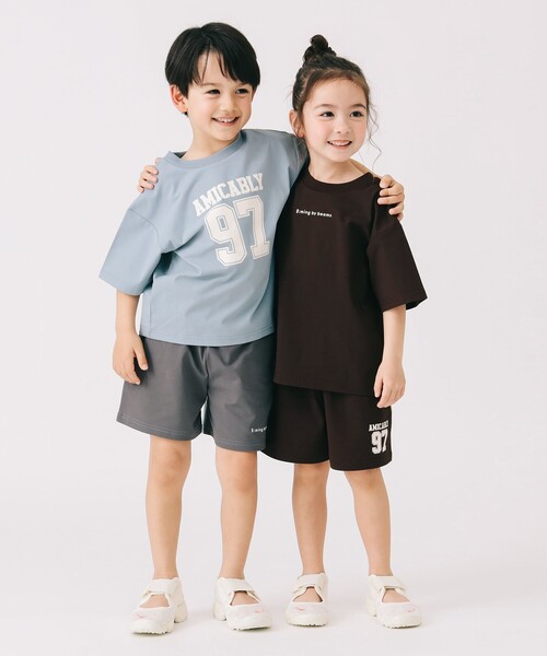 B:MING by BEAMS(ビーミングバイビームス)の「【セットアップ対応】前後 2WAY Tシャツ(100~140cm)(Tシャツ/カットソー・キッズ・ブラウン/サックスブルー・120/130/100/140/110)」の7枚目の写真