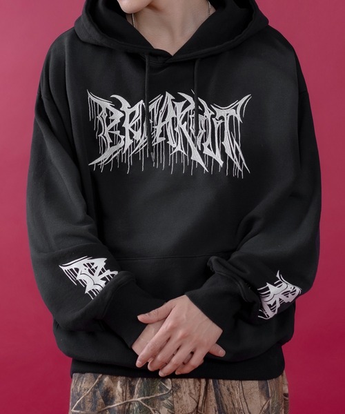 improves（インプローブス）の「ロゴ刺しゅう スウェット プルパーカー（パーカー・メンズ・ブラウン/ブラック/ピンク・LARGE/MEDIUM）」の5枚目の写真