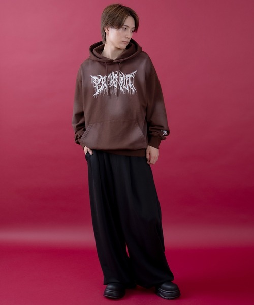 improves（インプローブス）の「ロゴ刺しゅう スウェット プルパーカー（パーカー・メンズ・ブラウン/ブラック/ピンク・LARGE/MEDIUM）」の13枚目の写真