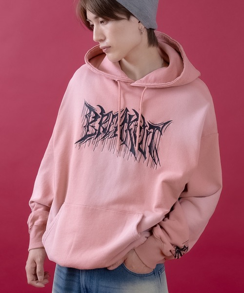 improves（インプローブス）の「ロゴ刺しゅう スウェット プルパーカー（パーカー・メンズ・ブラウン/ブラック/ピンク・LARGE/MEDIUM）」の14枚目の写真