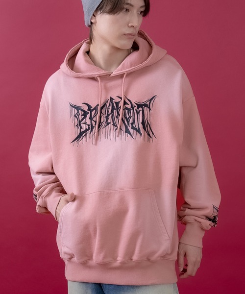 improves（インプローブス）の「ロゴ刺しゅう スウェット プルパーカー（パーカー・メンズ・ブラウン/ブラック/ピンク・LARGE/MEDIUM）」の15枚目の写真