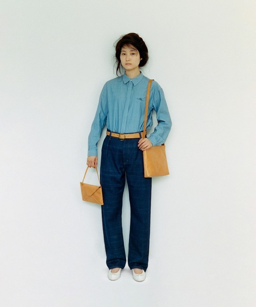 COSMIC WONDER(コズミックワンダー)の「Natural indigo-dyed hand-woven denim pants(デニムパンツ・レディース・インディゴブルー・0/1/3)」の10枚目の写真
