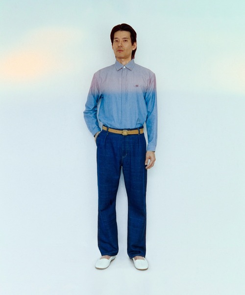 COSMIC WONDER(コズミックワンダー)の「Natural indigo-dyed hand-woven denim pants(デニムパンツ・レディース・インディゴブルー・0/1/3)」の11枚目の写真