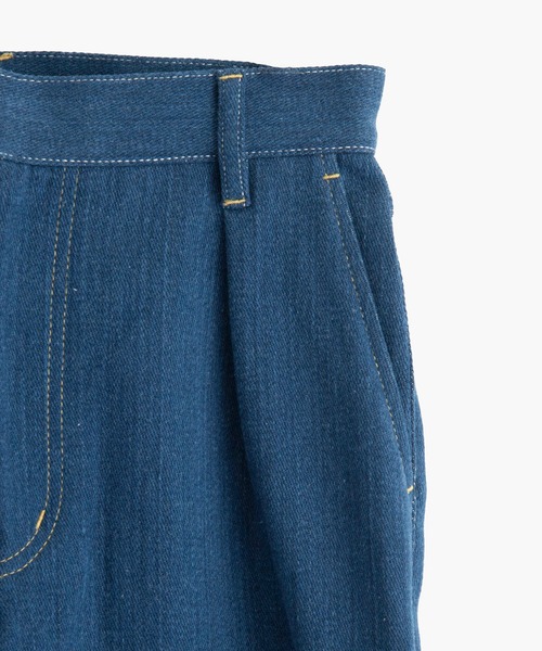 COSMIC WONDER(コズミックワンダー)の「Natural indigo-dyed hand-woven denim pants(デニムパンツ・レディース・インディゴブルー・0/1/3)」の19枚目の写真