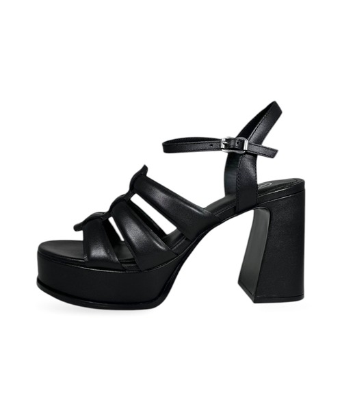 ASH（アッシュ）の「ASH/アッシュ【MINA】チャンキーヒールベルトサンダル 厚底 10cmヒール（サンダル・レディース・ブラック・35/36/37/38）」の7枚目の写真