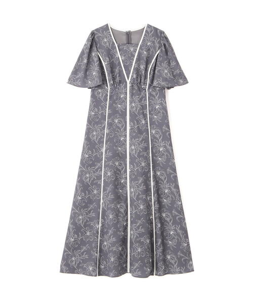 PROPORTION BODY DRESSING(プロポーションボディドレッシング)の「配色ライン花柄ワンピース / 1215140412(ワンピース・レディース・ダークグレー/ホワイト系その他/ブルー・SMALL/MEDIUM/P/S)」の15枚目の写真