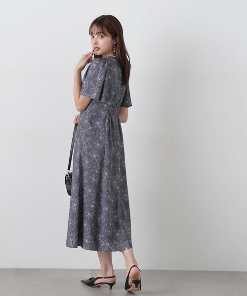 PROPORTION BODY DRESSING(プロポーションボディドレッシング)の「配色ライン花柄ワンピース / 1215140412(ワンピース・レディース・ダークグレー/ホワイト系その他/ブルー・SMALL/MEDIUM/P/S)」の17枚目の写真
