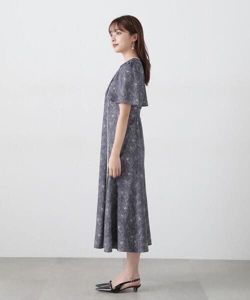 PROPORTION BODY DRESSING(プロポーションボディドレッシング)の「配色ライン花柄ワンピース / 1215140412(ワンピース・レディース・ダークグレー/ホワイト系その他/ブルー・SMALL/MEDIUM/P/S)」の19枚目の写真