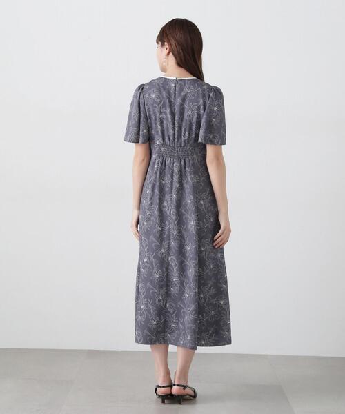 PROPORTION BODY DRESSING(プロポーションボディドレッシング)の「配色ライン花柄ワンピース / 1215140412(ワンピース・レディース・ダークグレー/ホワイト系その他/ブルー・SMALL/MEDIUM/P/S)」の20枚目の写真