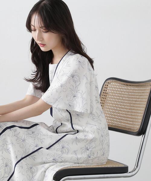 PROPORTION BODY DRESSING(プロポーションボディドレッシング)の「配色ライン花柄ワンピース / 1215140412(ワンピース・レディース・ダークグレー/ホワイト系その他/ブルー・SMALL/MEDIUM/P/S)」の14枚目の写真