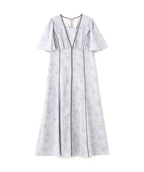 PROPORTION BODY DRESSING(プロポーションボディドレッシング)の「配色ライン花柄ワンピース / 1215140412(ワンピース・レディース・ダークグレー/ホワイト系その他/ブルー・SMALL/MEDIUM/P/S)」の12枚目の写真