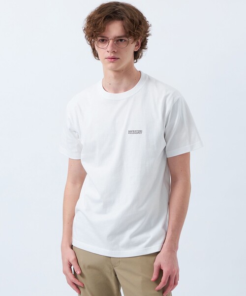 MACKINTOSH PHILOSOPHY（ﾏｯｷﾝﾄｯｼｭ ﾌｨﾛｿﾌｨｰ）の「【WEB&一部店舗】5.6oz クルーネックロゴTシャツ（Tシャツ/カットソー・メンズ・チャコールグレー/ブルー/ホワイト/レッド系その他3・36/42/38/40）」の2枚目の写真