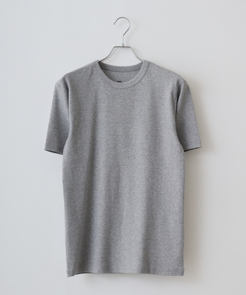 JEMORGAN(ジェーイーモーガン)の「JEMORGAN テレコ 半袖クルーT(Tシャツ/カットソー・メンズ・ブラック/オフホワイト/杢グレー・M/XL/L)」の7枚目の写真