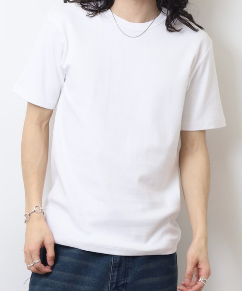 JEMORGAN(ジェーイーモーガン)の「JEMORGAN テレコ 半袖クルーT(Tシャツ/カットソー・メンズ・ブラック/オフホワイト/杢グレー・M/XL/L)」の19枚目の写真