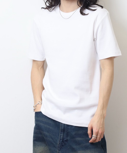 JEMORGAN(ジェーイーモーガン)の「JEMORGAN テレコ 半袖クルーT(Tシャツ/カットソー・メンズ・ブラック/オフホワイト/杢グレー・M/XL/L)」の20枚目の写真