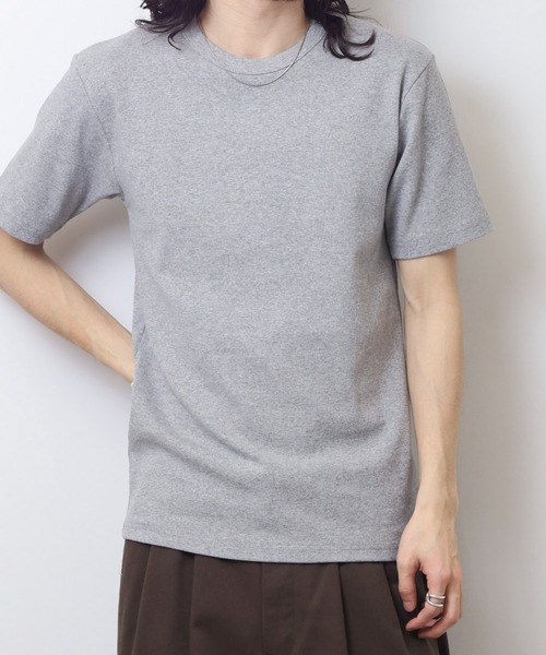 JEMORGAN(ジェーイーモーガン)の「JEMORGAN テレコ 半袖クルーT(Tシャツ/カットソー・メンズ・ブラック/オフホワイト/杢グレー・M/XL/L)」の10枚目の写真