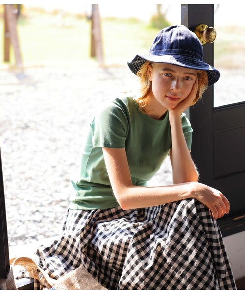 PETIT BATEAU(プチバトー)の「半袖Tシャツ(Tシャツ/カットソー・レディース・ライトピンク/ブルー/グリーン・XX-SMALL/X-SMALL/SMALL/MEDIUM/LARGE)」の2枚目の写真