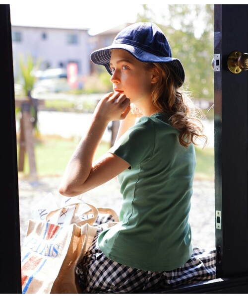 PETIT BATEAU(プチバトー)の「半袖Tシャツ(Tシャツ/カットソー・レディース・ライトピンク/ブルー/グリーン・XX-SMALL/X-SMALL/SMALL/MEDIUM/LARGE)」の4枚目の写真