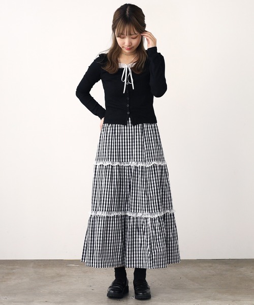 ROOPTOKYO(ループトウキョウ)の「2WAY リボンレース付き トップス 秋物 秋服 2026年秋冬(Tシャツ/カットソー・レディース・イエロー/グレー/ブラック/ホワイト・FREE)」の21枚目の写真