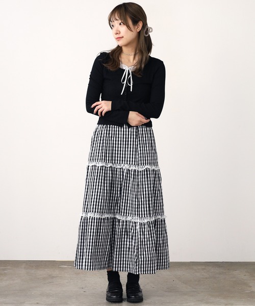 ROOPTOKYO(ループトウキョウ)の「2WAY リボンレース付き トップス 秋物 秋服 2026年秋冬(Tシャツ/カットソー・レディース・イエロー/グレー/ブラック/ホワイト・FREE)」の20枚目の写真