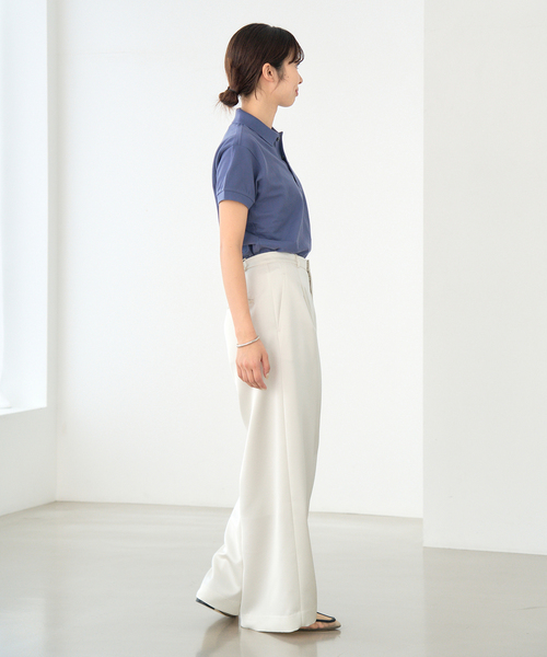 IENA(イエナ)の「ウォッシャブル サテン スラックス(スラックス・レディース・ネイビー/ホワイト・34/36/38)」の16枚目の写真