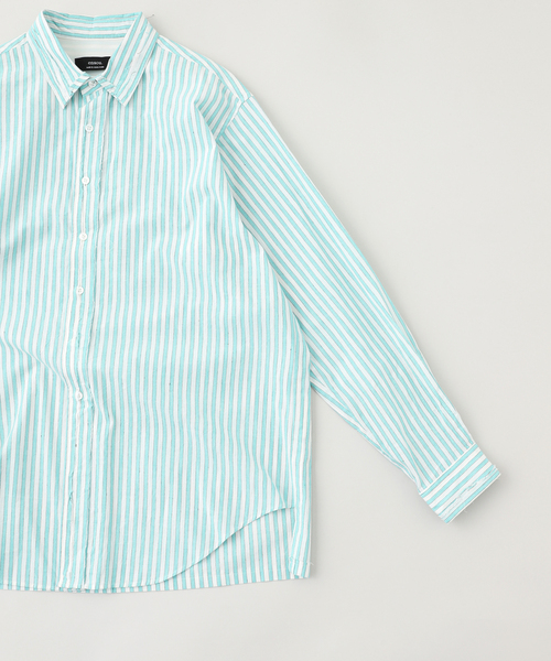 ensou.(エンソウ)の「ensou.(エンソウ) Roungh Cut Shirt E12S006(シャツ/ブラウス・メンズ・アーミー・LARGE)」の3枚目の写真