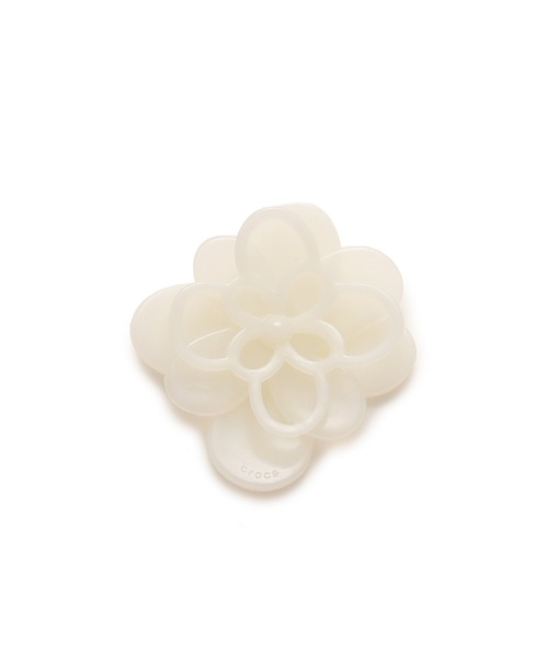 crocs(クロックス)の「crocs Blooming White Flower 1 / クロックス ブルーミング ホワイト フラワー 1(シューズアクセサリー・レディース・ホワイト・FREE)」の1枚目の写真