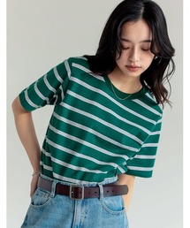 Re:EDIT（リエディ）の「コットンブレンドボーダーor花柄Ｔシャツ（Tシャツ/カットソー）」
