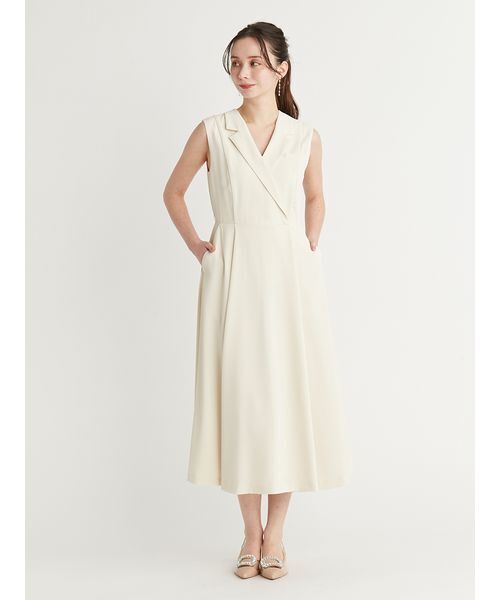 セルフォード CELFORD 25SS テーラードラペルフレアワンピース ロング  