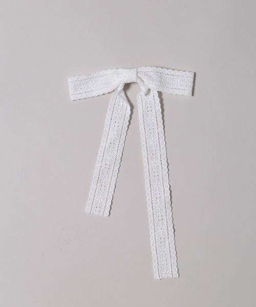 WC(ダブル シー)の「コットンレースリボンピン(ヘアピン・レディース・ホワイト・FREE)」の3枚目の写真