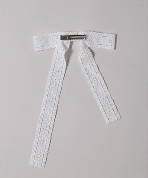 WC(ダブル シー)の「コットンレースリボンピン(ヘアピン・レディース・ホワイト・FREE)」の6枚目の写真