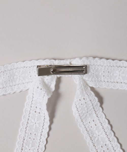 WC(ダブル シー)の「コットンレースリボンピン(ヘアピン・レディース・ホワイト・FREE)」の7枚目の写真